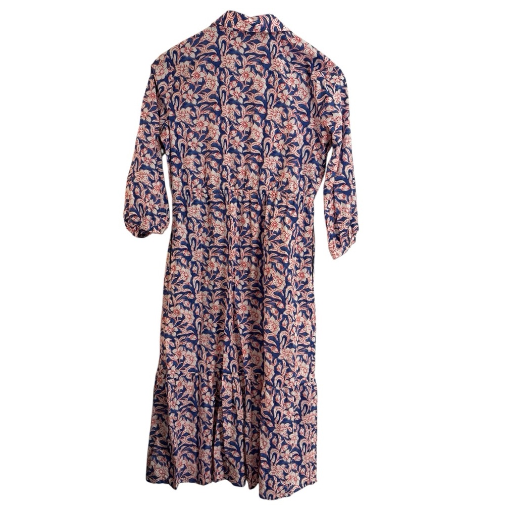 J. McLaughlin Women's Purple Foley Midi 3/4 Sleeve Lightweight Dress Size M - Picture 8 of 10